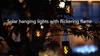 Solar LED Outdoor Flame Effect Hanging Lantern Out Waterproof Garden Decoration Lamp Solar Fairy Light For Patio Garden Yard