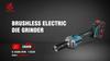 ONEVAN 2000W Brushless Electric Die Grinder 35000RPM 6mm Cordless 4 Gears Variable Grinding Rotary Tools For Makita 18v Battery