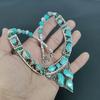 Turquoise 925 Sterling Silver Necklace Tibetan Silver Necklace Bohemian Antique Necklace Handmade Jewelry Nepali Necklace Gift For Wife