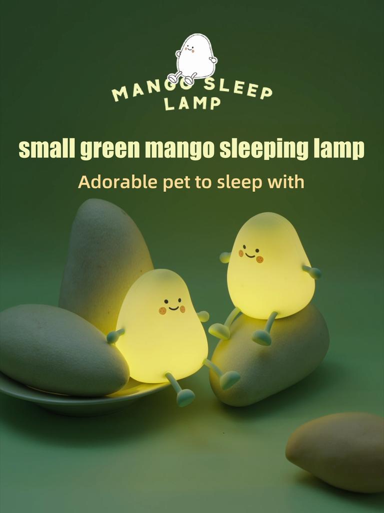 Mango Silicone Night Light Timed Sleeping Atmosphere Decompression Pat Night Light Creative Ornament Mobile Phone Holder