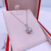 Tancise S925 Sterling Silver Moissanite Luxury Personality Pendant Necklace Women's Classic Tide Necklace Necklace Party Gift