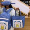 Dreiteiliges Rucksack-Set Studenten-Schultasche Jungen Mädchen Rucksack mit großem Fassungsvermögen Cartoon Kinderrucksack