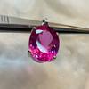 23 Ct Pink Tourmaline Gem Pendant Oval Cut 925 Sterling Silver Jewelry For Gift