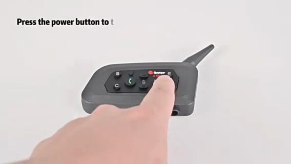 V6 Pro 1500M Motorcycle Helmet Intercom - Bluetooth 5.0, DSP Noise Cancellation, 6-Rider Group Chat, Waterproof