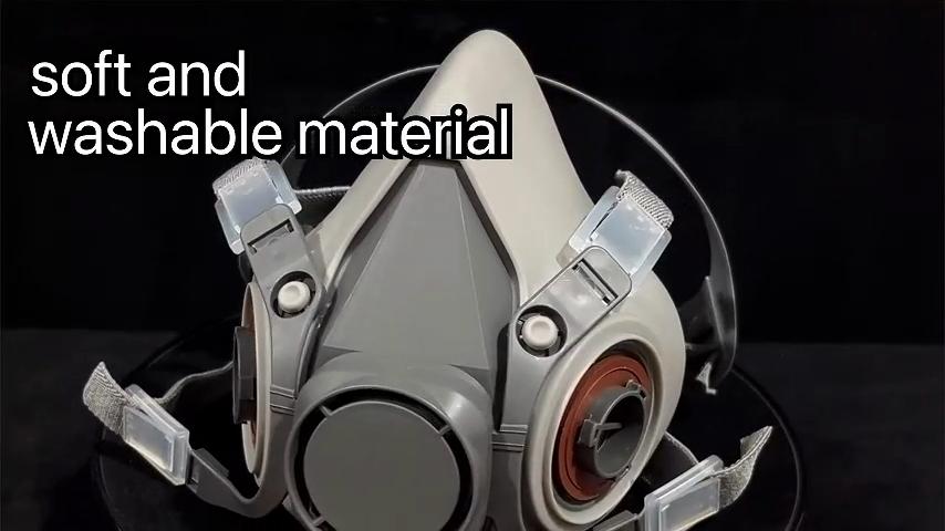 Half Facepiece Reusable Respirator,with 2097 Filters Against Dust,Particle, Pollen,Lead Paint,Asbestos,Widely Used In Painting,Cement Plant