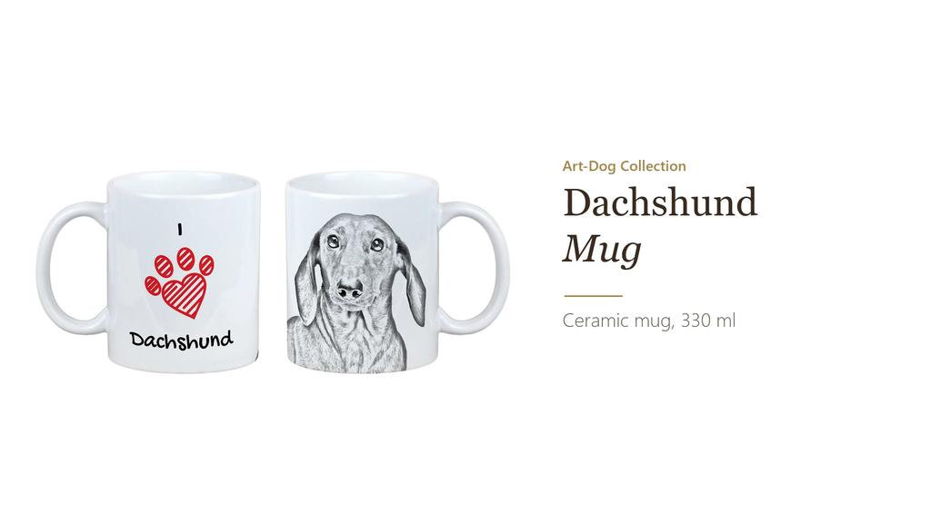 Dachshund I – Cup with a dog, cute cup with graphics | Art-Dog