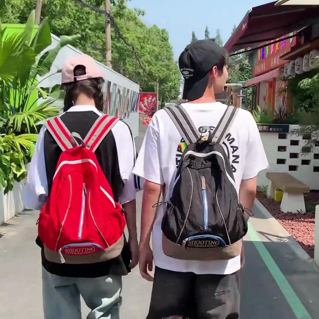 Trendy Letter Embroidery Backpack, Lightweight Travel Rucksack, Preppy Style School For Teen Students