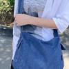 Denimveske Ensfarget Dame Skulderveske Crossbody-veske