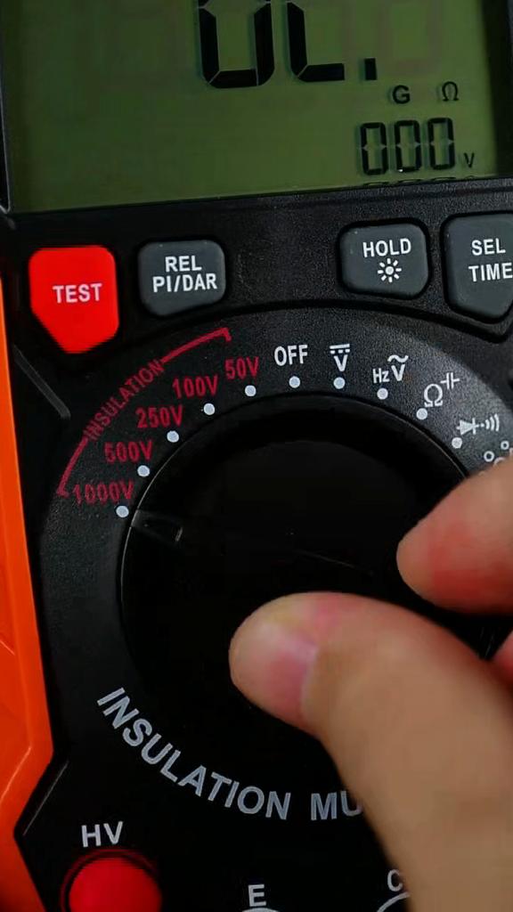 Digitální tester izolačního odporu, Elektronický megohmmetr, 1000V Vysoce přesný megaohmový multimetr ZOYI 1000R