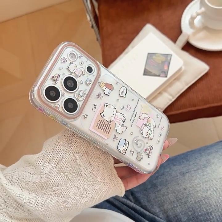 Coque de téléphone mignonne pour chaton pour iPhone 16, iPhone 17 et iPhone 17 Pro Max