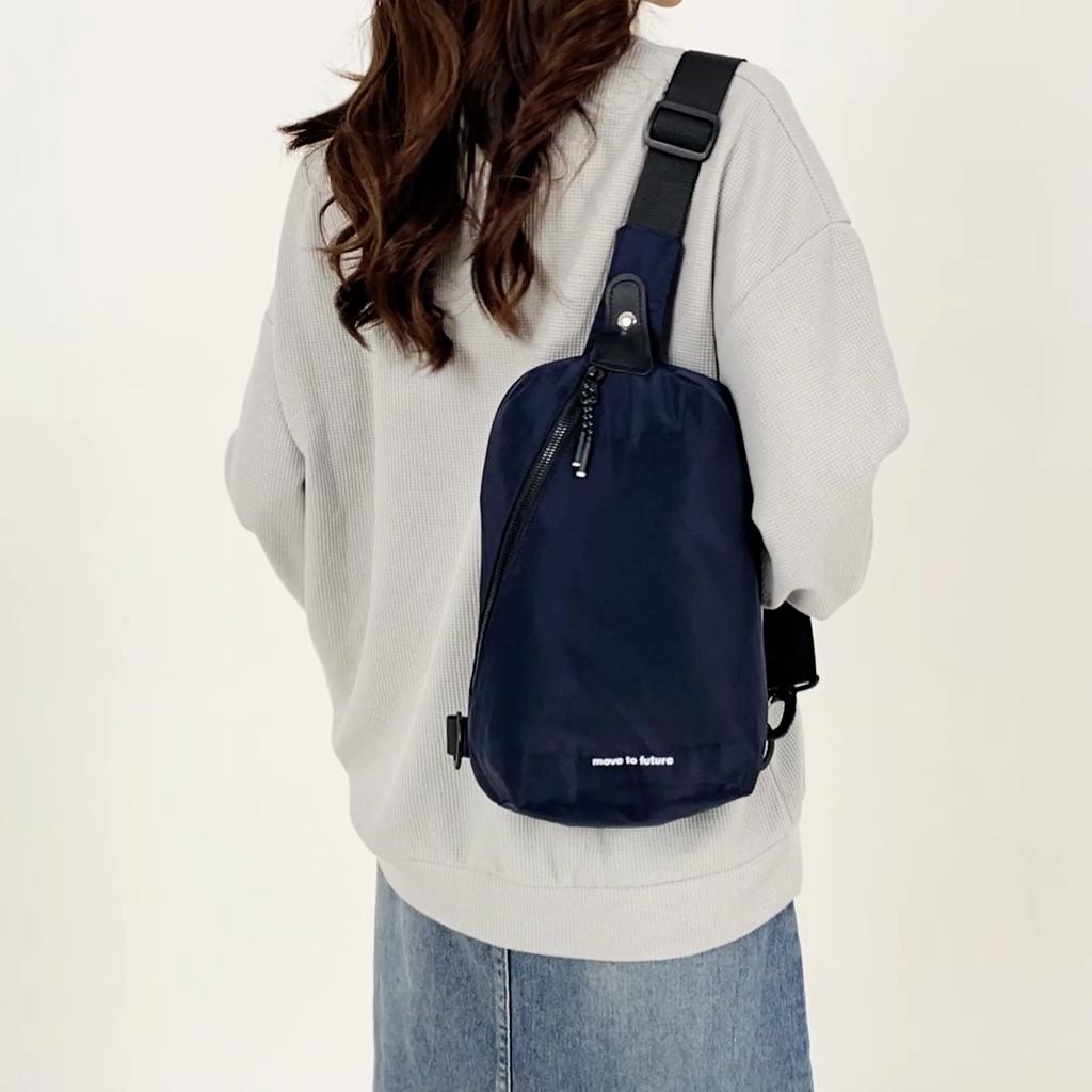 Men's Chest Bag Travel Shoulder Bag Sports Cycling Mobile Phone Bag Women's Solid Color Crossbody Bag Commuter Bag