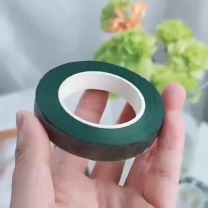 1/5/10Rolls Green Floral Tape Self Adhesive, Flower Wrapping Tape for Bouquet Stamen DIY, Florist Wedding Party Decoration Supplies