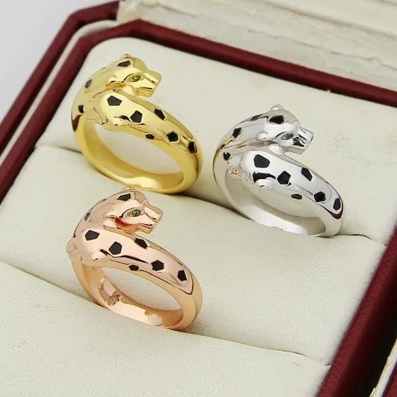 Yakin Jewelry Wholesale, Kajiafeng Fine Version Double-headed Leopard Ring, Leopard Ring, Narrow Version Leopard Open Ring