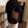 Women’s Suede Crossbody Bag Minimalist Design for Daily Casual Office Use Vintage Chic Style