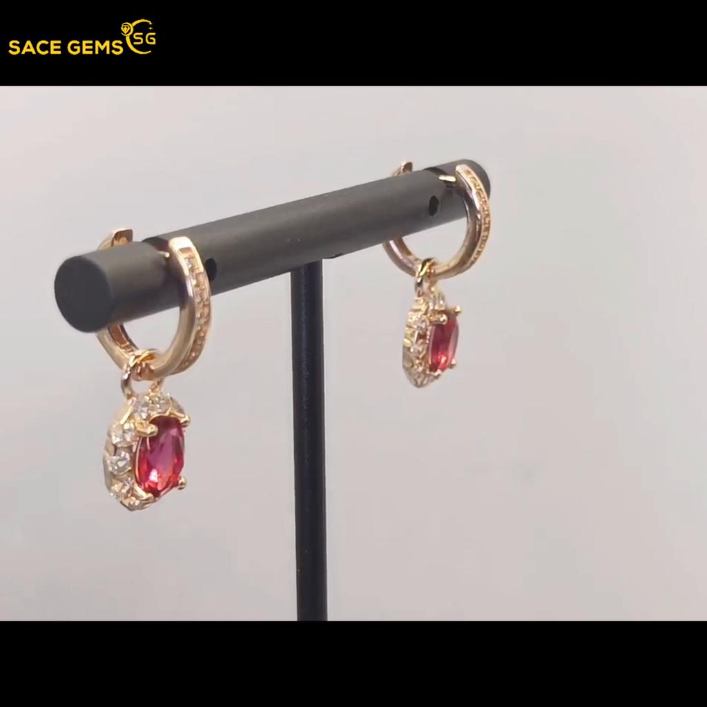 Sace Gems Zircon Earrings   For Women Wedding Party Gifts