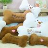 Cartoon Dog Bone Shaped Plush Pillow Gift For Kids And Teens