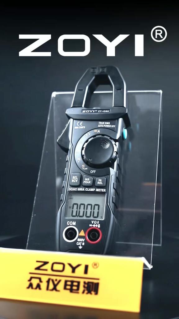 ZOYI ZT-QS9 AC/DC elektrický digitální klešťový měřič vysoké přesnosti multimetr klešťový ampérmetr kapacitometr