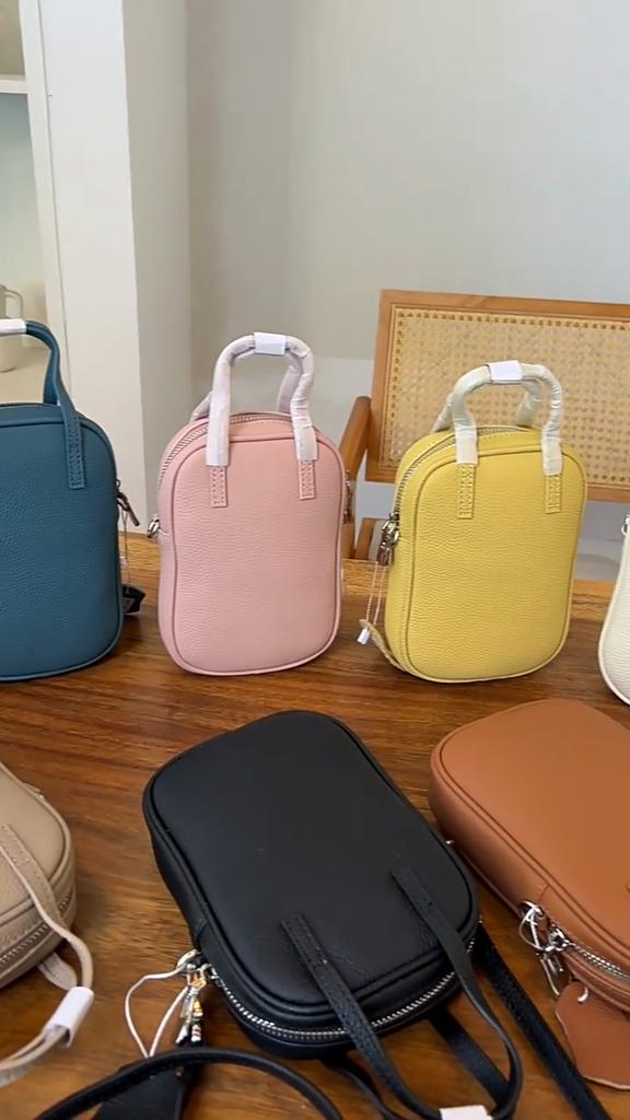 2025 Simple Small Genuine Leather Crossbody Bag First Layer Of Cowhide Women Handbags Purse Mini Shoulder Bag With Handle