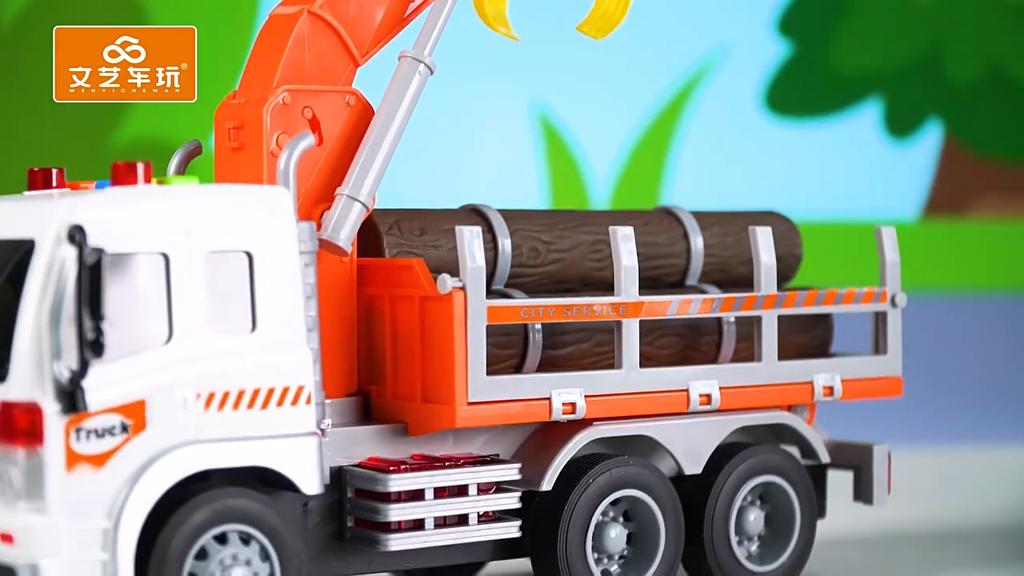 Dětské hračky Inerciální náklaďák na dřevo Vodní náklaďák Silniční odtahový náklaďák Zvukové a lehké autíčko