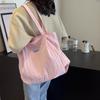 Shoulder Bag Women's Large Capacity Pleated Solid Color Tote Bag
