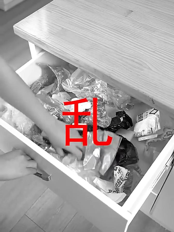 Wall Mounted Trash Bag Storage Box Pull Out Dispenser Simple Kitchen Plastic Bag Organizer Large Capacity Utility Box