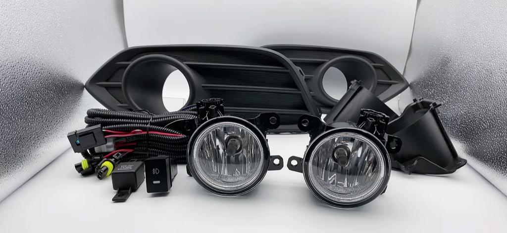 1 set Fog Lights  Fog Light Headlight For Honda HR-V Vezel  2019 2020 2021   Fog Lamp Cover Grill Frame Foglights Driving Lamp