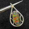 Natural Opal 35 Ct   925 Sterling Silver Beautiful Oval Pendant Gemstone