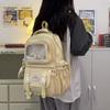 Plaid Backpack Women's Large Capacity Backpack Student Schoolbag Travel Bag