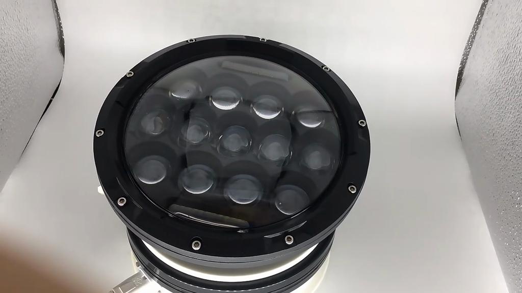 7 Inch 150W 6500K LED Black Motorcycle Headlight H4 Hi/Low Beam Headlamp