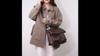 Women's vintage cargo bag one-shoulder crossbody bag