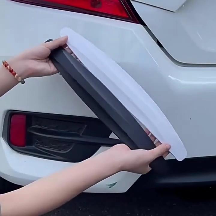 2pcs Car Bumper Protector Strip Guard Corner Protection Strips Scratch Protector Crash Blade Anti-collision Auto Accessories