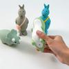 Squeaky Dinosaur Dog Chew Toy Bite Resistant Aggressive Chewer Latex Kangaroo Interactive Toy Small Dog Teething Cleaning Boredom Toy