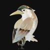 Vintage Small Bird Brooch With Shell Material For Womens Fashion Accessory