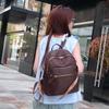 Solid Color Oxford Backpack Women's Large Capacity Lightweight Travel Bag