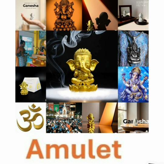 Ganesha Elephant Head Hinduism God Statue Powerful Success Amulet Talismans Jewelry Vintage Protect Health Lucky Rich