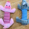 Giocattoli da masticare per cani che stridono per masticatori aggressivi - Forniture interattive per animali domestici dal design di maiale ed elefante