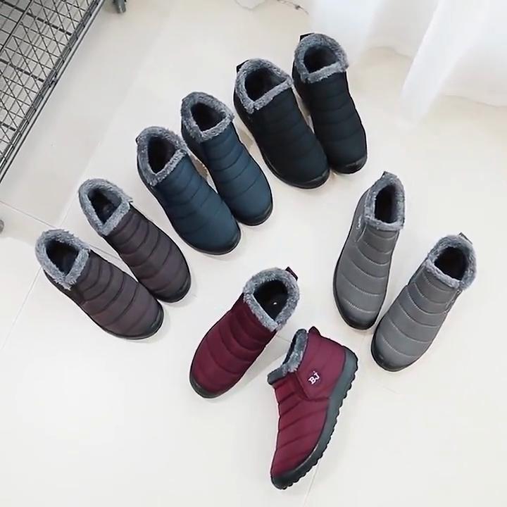 Women Warm Snow Boots Winter New Cotton Shoes Women's Casual Short Boots,Waterproof Ankle Boots Snow Boots