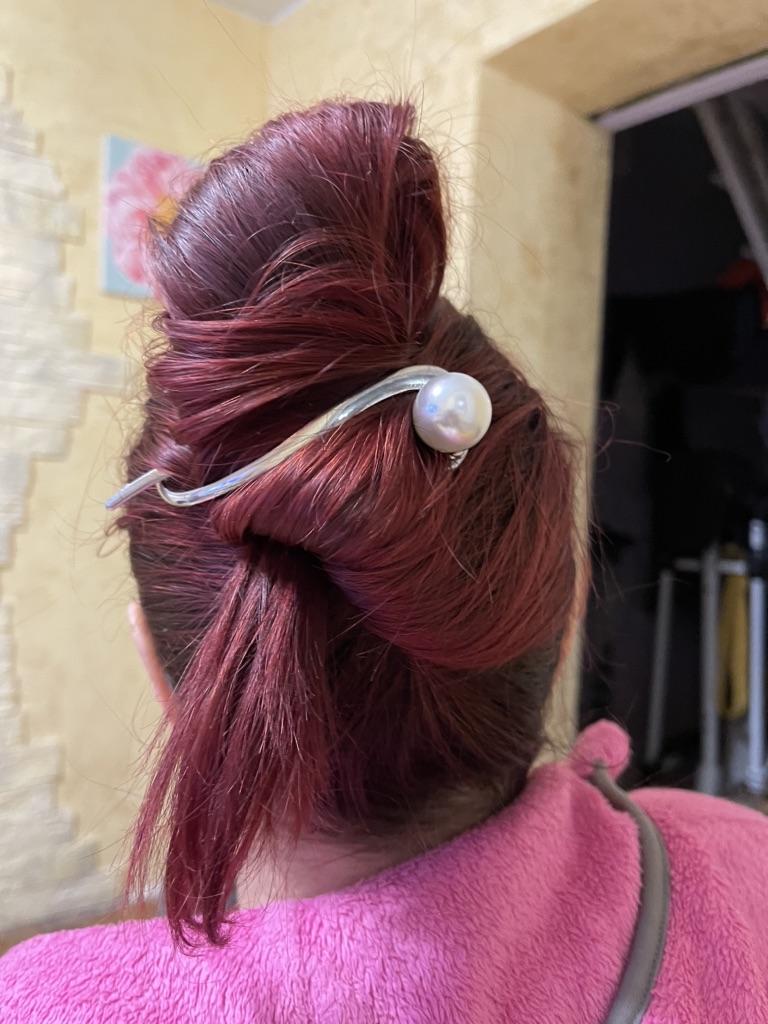 AEGYPIUS Fermagli per capelli in metallo, carini, 7 cm, a forma di anime, accessori per capelli spessi, da donna