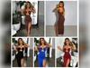 Sleeveless Sexy Slim Female Midi Dress Slim Hollow Out Backless Shoulder Off Halter Night Club Partywear Clubwear Women Bodycon Elegantes Strap