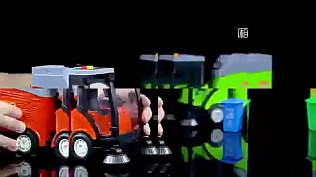 Sanitation Sweeper Children's Toys Storytelling Baby Large Trash Can Inertial Sound and Light Boy Simulation Model Car