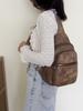 Damen Brusttasche Lässige Umhängetasche Damen Retro Weiche Leder Schultertasche