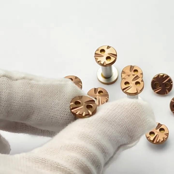 10 Sets M4 Thread Knife Handle Stainless Steel Lock Screws Folding Knives Shank Spindle Axis Rivets DIY Make Accessories Nails