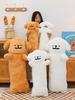Lit Oreiller en Peluche Forme Chien Avec Remplissage en Fibre de Polyester Pour le Sommeil et la Relaxation