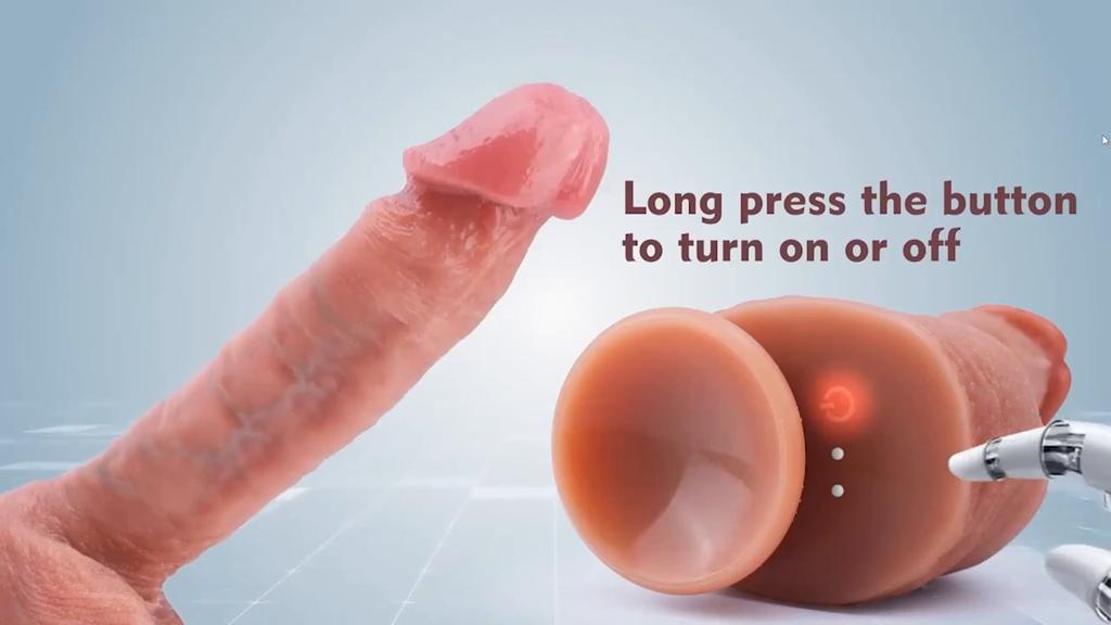 8.66in 4-in-1 Sexy Dildo Vibrator with 10 Vibration Modes,360° Telescopic Rotation,Slow Heating,Remote Control.Ideal As A Gift or Prank Prop