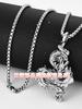 Vintage Chinese Dragon Necklace Pendant Chain Unisex Fashion Gothic Amulet Talisman Jewelry Party Gift