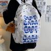 Large Letter Print Backpack Student Wear-Resistant Cartoon Schoolbag