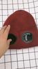 Knitted Hat Glasses Decor Stretchy Soft Plush Lining Casual Ears Protection Solid Color Autumn Winter Women Men Skull Beanie Cap Streetwear