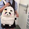 Panda Backpack Student Schoolbag Women's College Style Large Capacity Lightweight Backpack