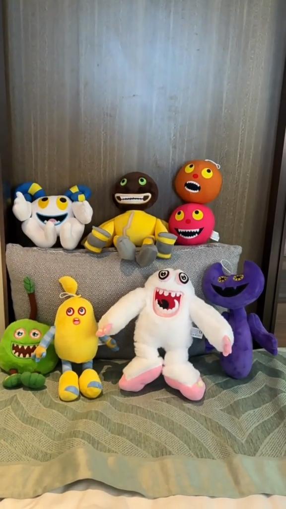 Kawaii Peluches My Singing Monsters Plush Toy Cartoon Game Wubbox Plush Toys Soft Stuffed Horror Game Doors Plush Doll for Kids
