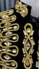 PYJTRL Mens Handmake Scrystals Black Gold Embroidery Blazer